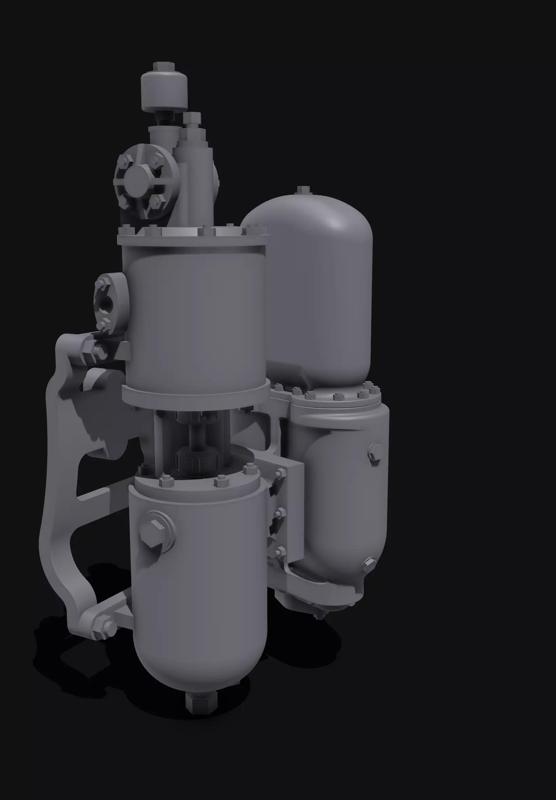Water Pump locomotive 3dprint