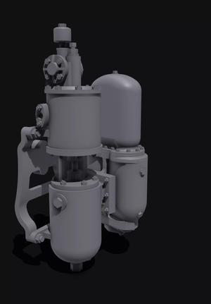 Water Pump locomotive 3dprint
