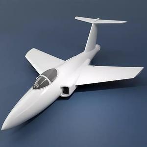 3d printable jet 3d model