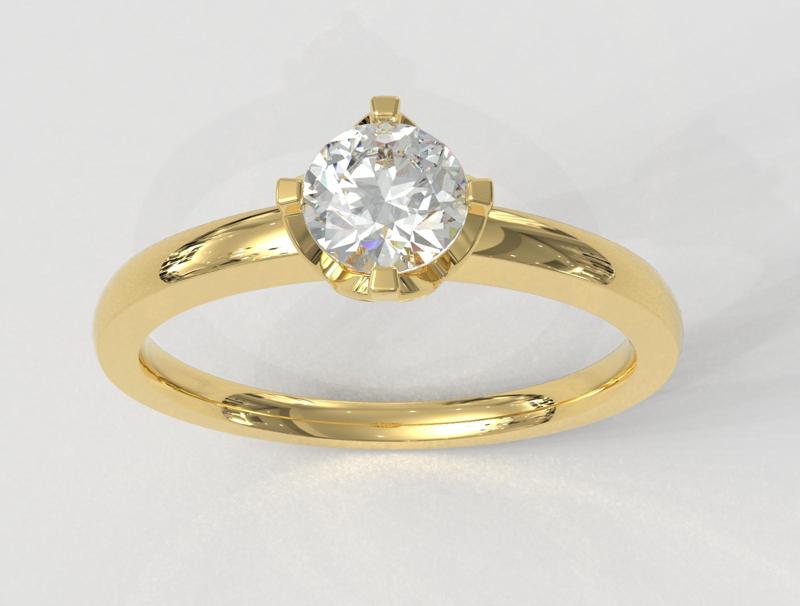 5mm Diamond Solitaire Ring