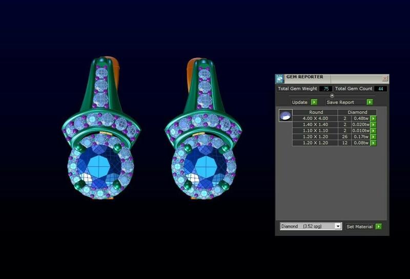 Woman Earring Diamond Stuff E5