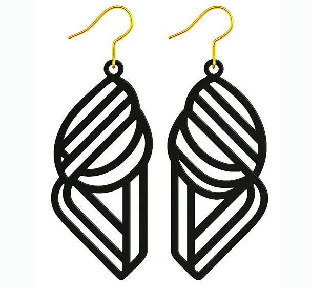 Modern earrings