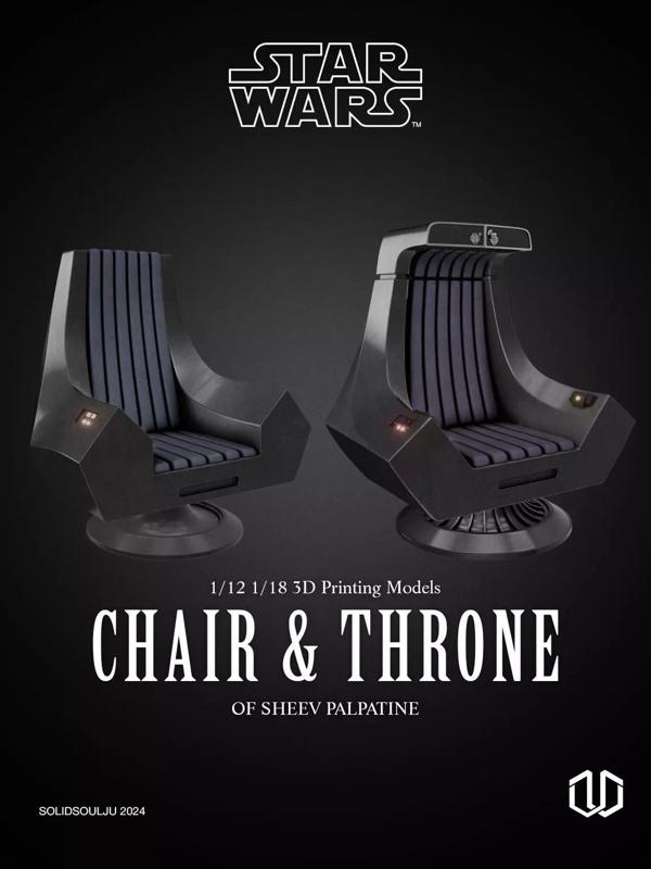 Star Wars Sheev Palpatine Senator Chair and Emperor Throne