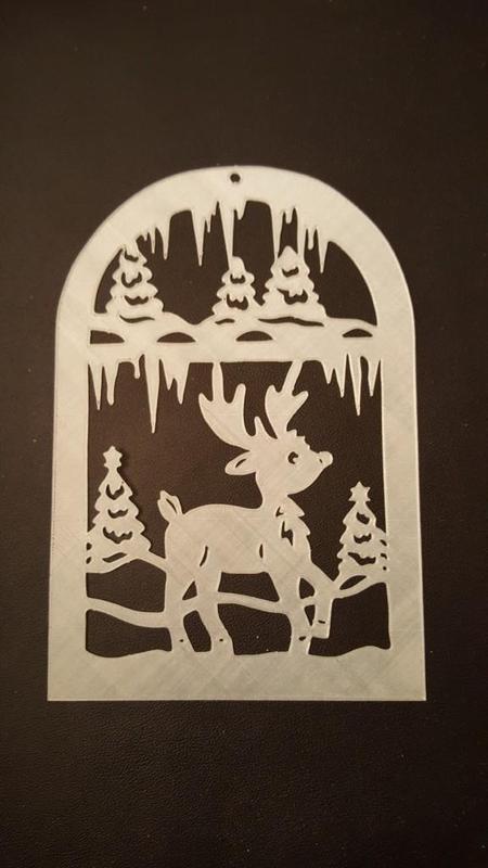 Deer in the snow