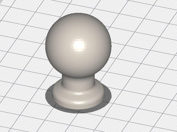 4 models of knobs for furniture doors and drawers