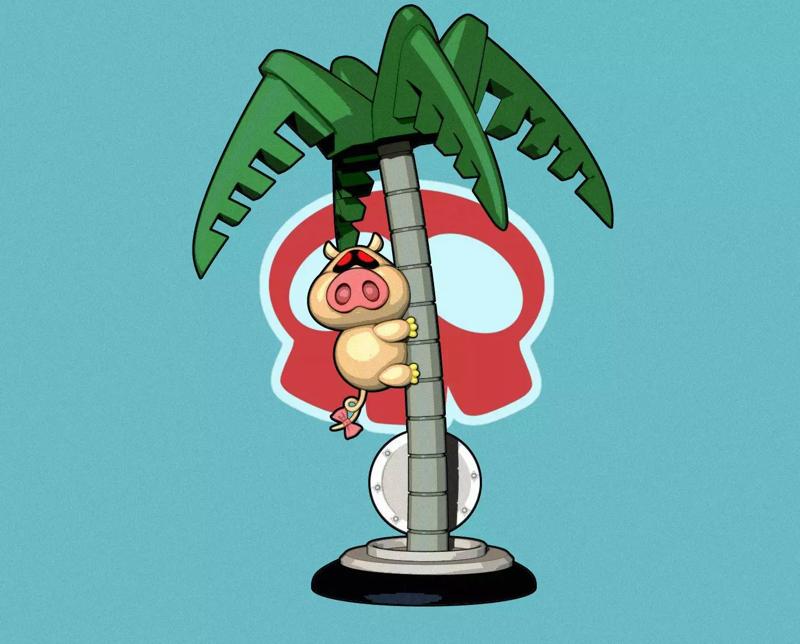 Yattaman Pig Palma Figure Yatterman