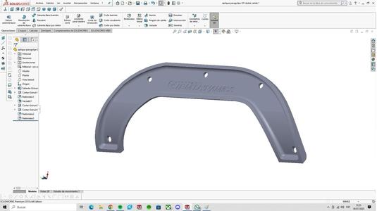 Molding Gol GTI bumper Double exhaust outlet