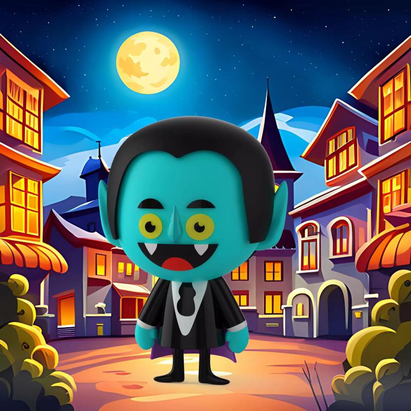 vampire  must enter the Halloween party