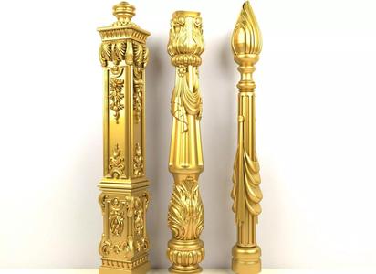 3 file of balusters starter