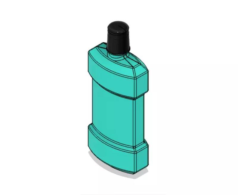 Listerine 3D Model water bottle icon design