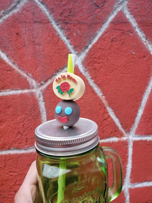 Straw topper Mazapan La Rosa y Paleta Payaso