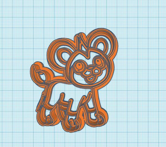 Pokemon: Litleo Cookie Cutter