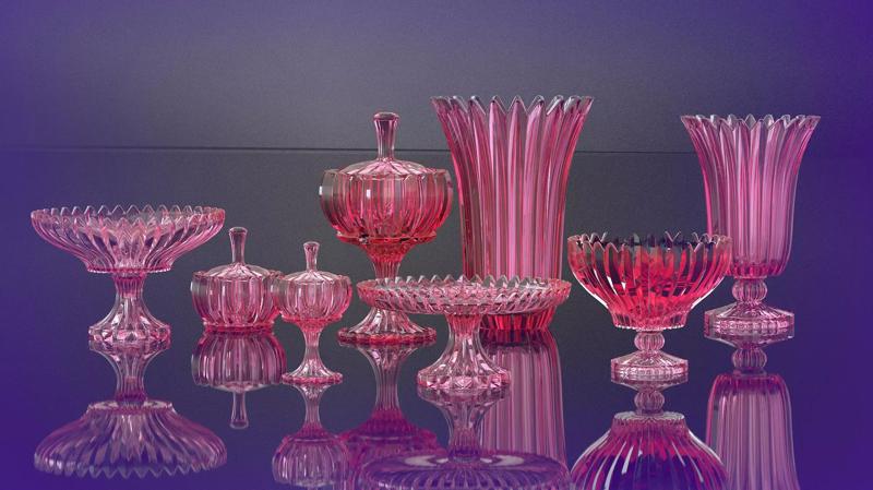 Decorative  glassware set 023