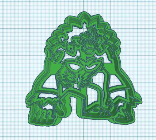 Pokemon: Rillaboom Cookie Cutter