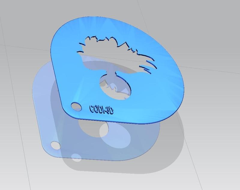 Decorare Cappuccino con Fiamma dei Carabinieri - Shape to decorate on cappuccino with Carabinieri's Flame