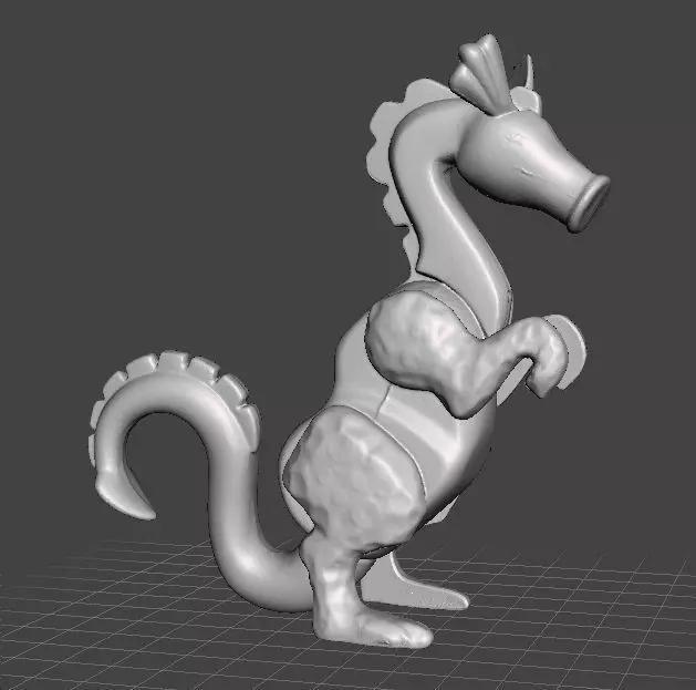 PINK DRAGON 1974 PVC PLASTIC FIGURE TOY MONSTER GAMES