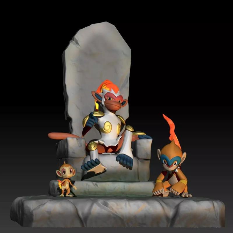 Pokemon Chimchar Monferno Infernape