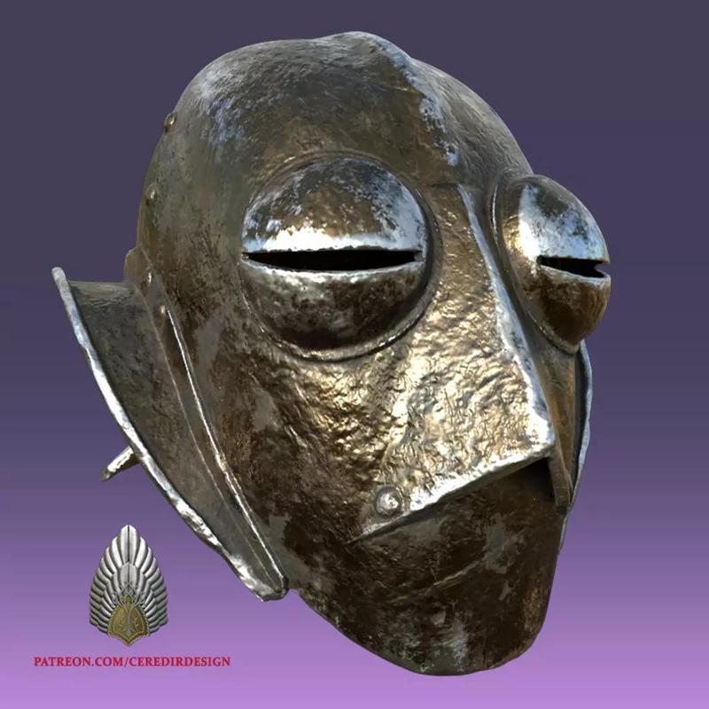 Orc Squinter  Helmet lord of the rings 3D DIGITAL DOWNLOAD