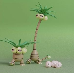 Pokemon - Exeggcute Exeggutor and Alolan Exeggutor