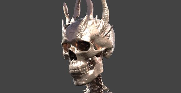 Dragon Crown scull King head 2