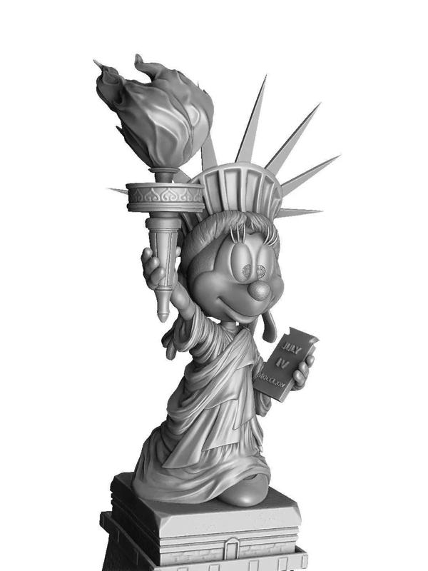 Minnie liberty for 3d print