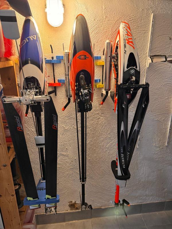 RC HELI LANDING RACK WALL MOUNT ADJUSTABLE 10MM TUBE HELICOPTER MOUNT