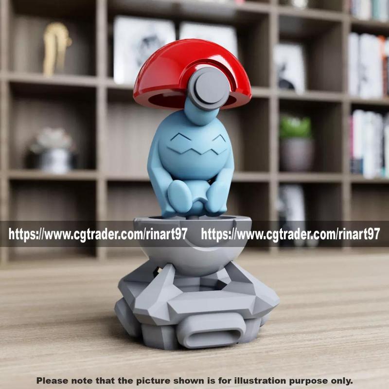 Wynaut in the pokeball from Pokemon