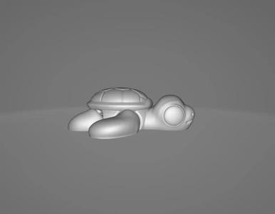 flexi turtle keychain