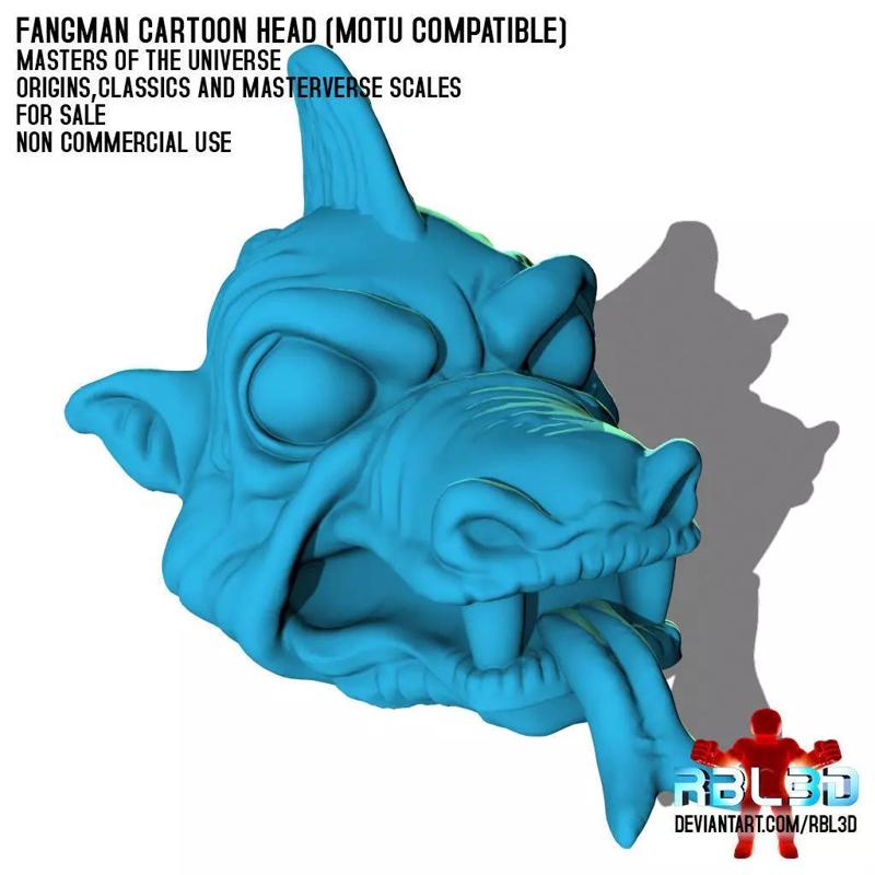Fangman Cartoon head Motu Compatible