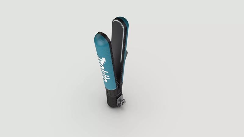 Makita inspired hair straightener plus keyshot render