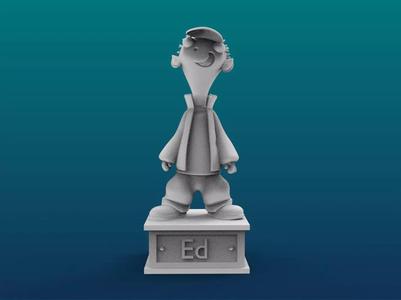 Ed Cartoon Figure Print 3D Printer