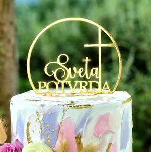 Cake topper confirmation sveta potvrda