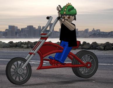 custom playmobil bicycle