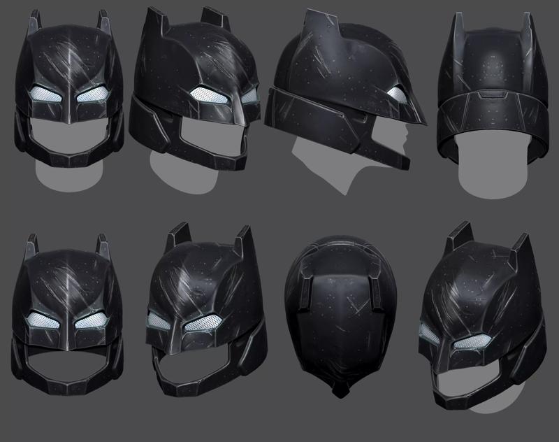 DC Batman Heavy Armor Helmet Cosplay Prop