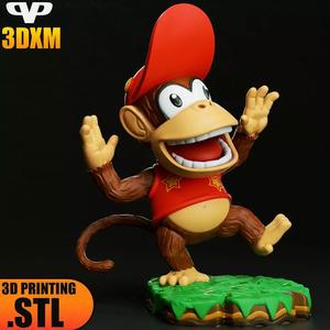 Diddy Kong Chibi STL for 3D Printing 3DXM ChibiSTL