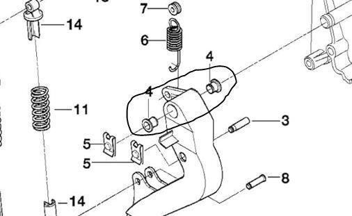 Bushing or bushing to put clutch pedal to pedalboard BMW E30 E36 E39 E46 Z3 Z4