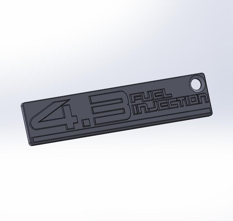 Key ring Emblem 4.3 Fuel injection