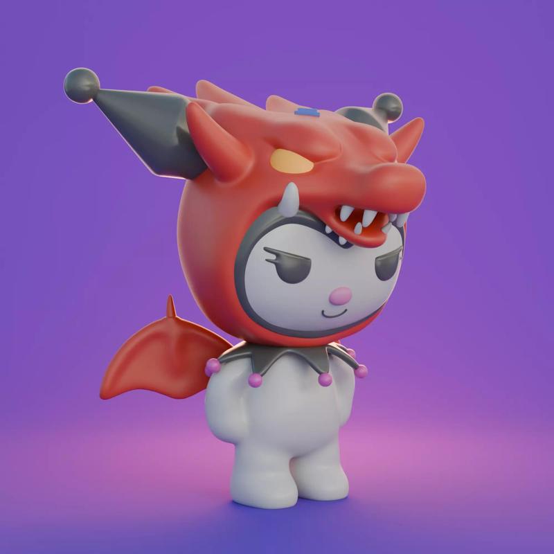 Hello Kitty Kuromi slifer the sky dragon YUGIOH