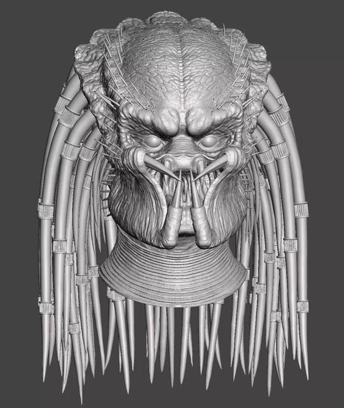 Predator 1987 Closed Mouth Jungle Hunter Head