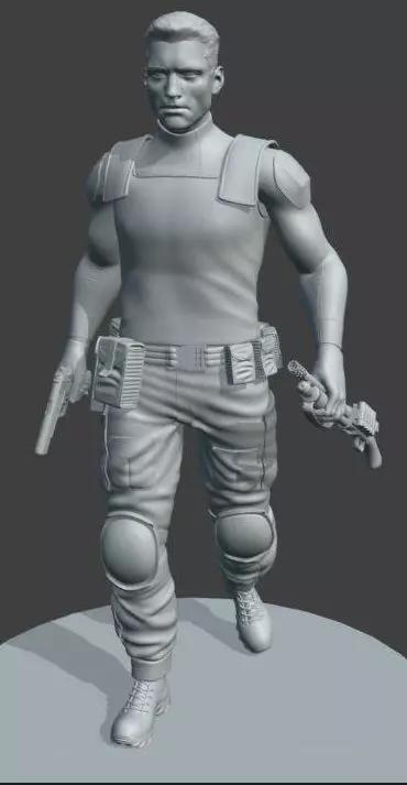 The Punisher Marvel Checchetto 3d model