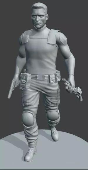 The Punisher Marvel Checchetto 3d model