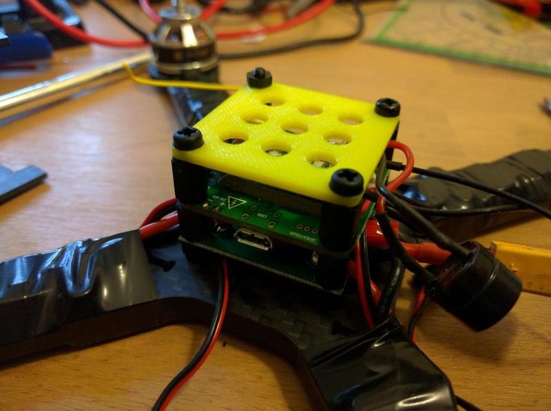 36mm PDB layer, 30.5mm holes. To stack on Naze32, CC3D