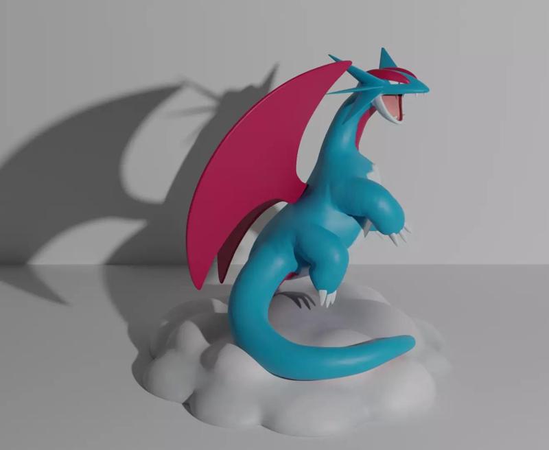 Salamence pokemon 3D print model