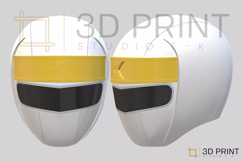 Power Rangers Alien MMPR White Ranger helmet