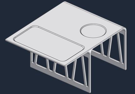 Armrest table for sofa