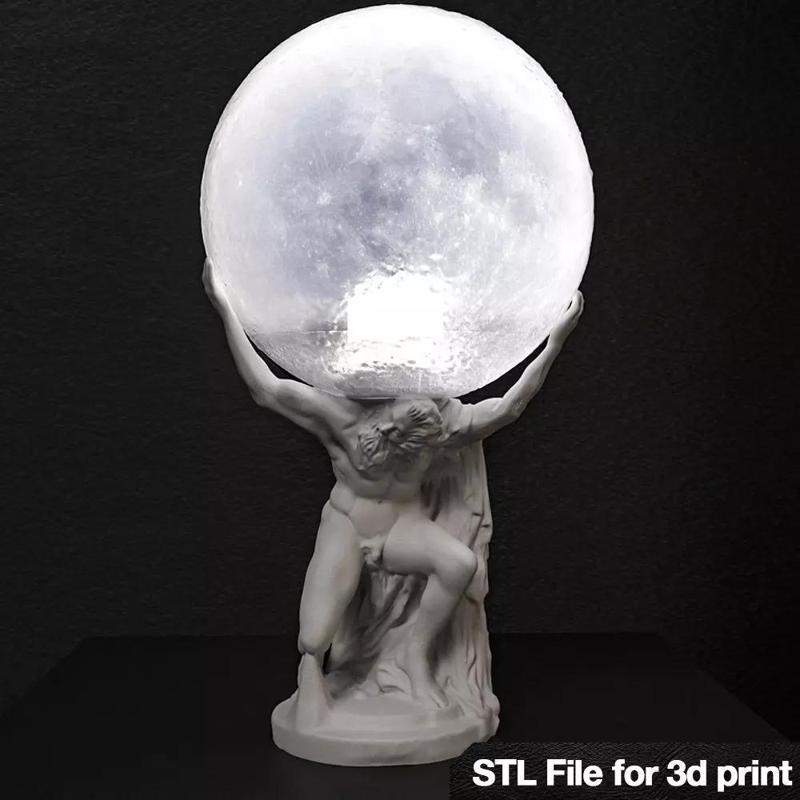 Farnese Atlas Lamp 3d printable