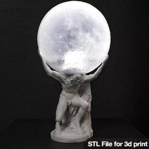 Farnese Atlas Lamp 3d printable