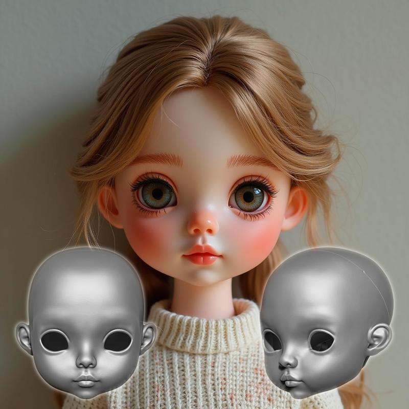 Victoria - Versatile 3D Head Model for Dolls and Figures - STL File for 3D Printing