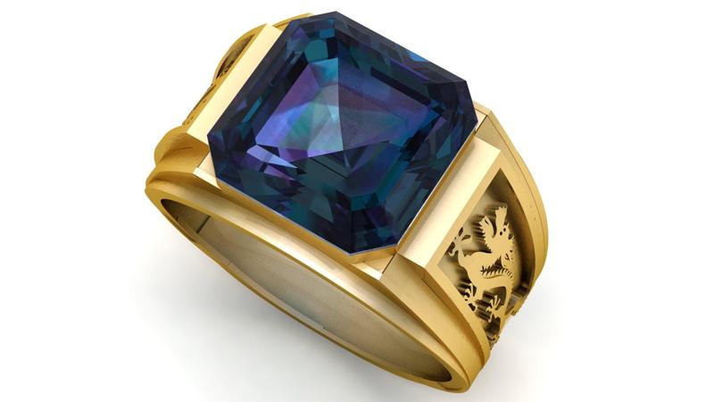 Chinese Dragon Men Ring 3d Printable Model