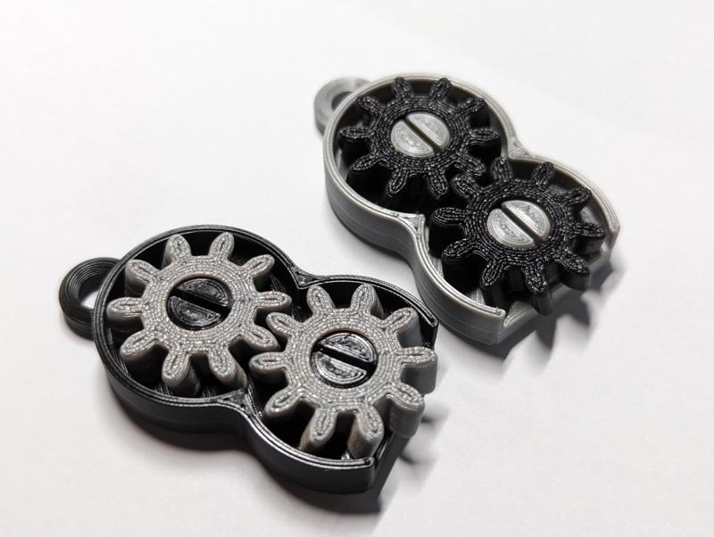 Keychain gear transmission